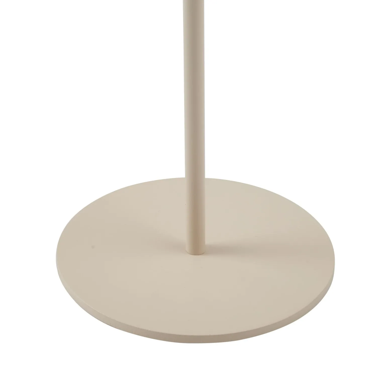 Lindby LED-Akku-Tischleuchte Ilvi, beige, Alu, Ø 17,5 cm
