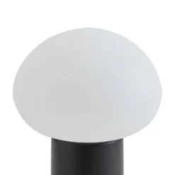 Lindby LED-Akkutischleuchte Zelie, schwarz, Aluminium, IP44
