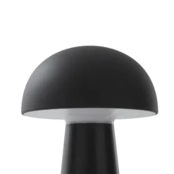 Lindby LED-Akkutischleuchte Zyre, schwarz, IP44, Touchdimmer