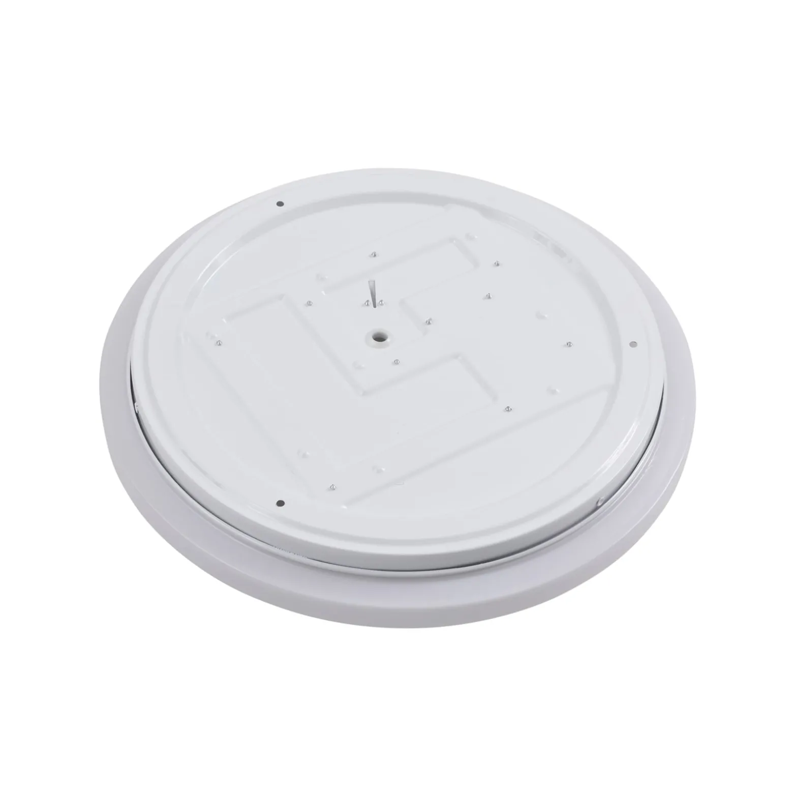 Lindby LED-Außendeckenleuchte Doki, 34 cm, weiß, Kunststoff