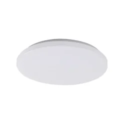 Lindby LED-Außendeckenleuchte Doki, 34 cm, weiß, Kunststoff