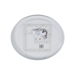 Lindby LED-Außendeckenleuchte Doki, 34 cm, weiß, Kunststoff