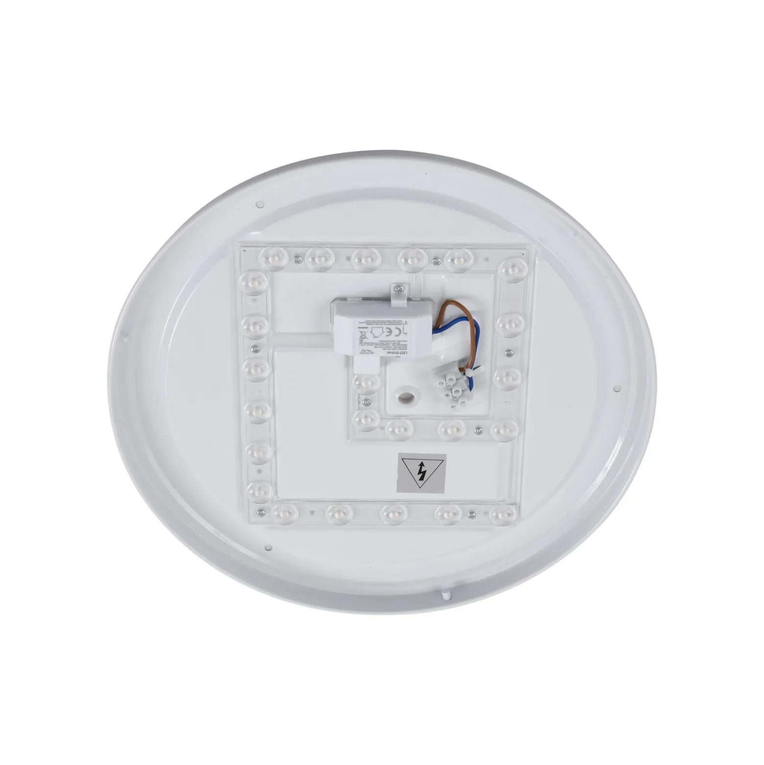 Lindby LED-Außendeckenleuchte Doki, 34 cm, weiß, Kunststoff