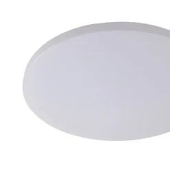 Lindby LED-Außendeckenleuchte Doki, 34 cm, weiß, Kunststoff