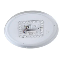 Lindby LED-Außendeckenleuchte Kirkola, 3000 K, Ø 34 cm, weiß