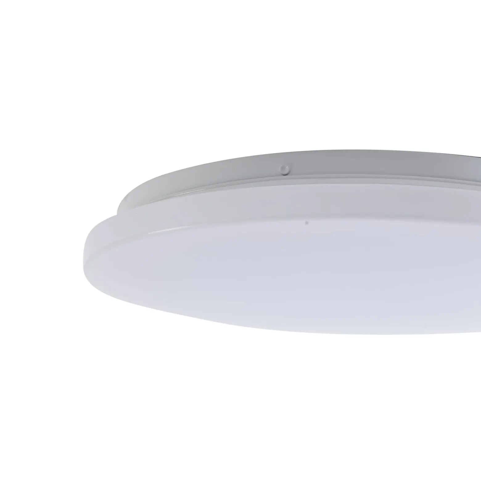 Lindby LED-Außendeckenleuchte Kirkola, 3000 K, Ø 34 cm, weiß
