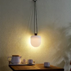 Lindby LED-Außenhängeleuchte Eleia, 2.700 K, 16 cm, Akku