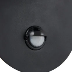 Lindby LED-Außenwandleuchte Lacie, Sensor, schwarz/weiß, Alu