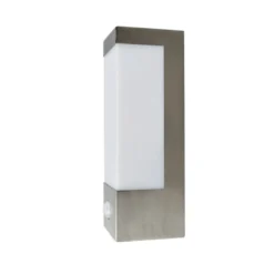 Lindby LED-Außenwandleuchte Severina, 25 cm, Sensor, Stahl