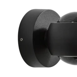 Lindby LED-Außenwandstrahler Focra, schwarz, 2-fl, CCT, IP54