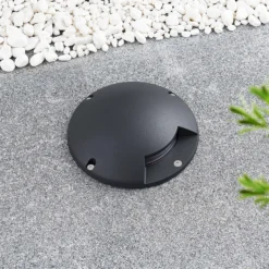 Lindby LED-Bodenstrahler Cormac, 1-flammig, Ø 21 cm, IP67