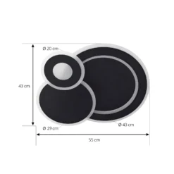 Lindby LED-Deckenlampe Briar, schwarz, Metall, Fernbedienung