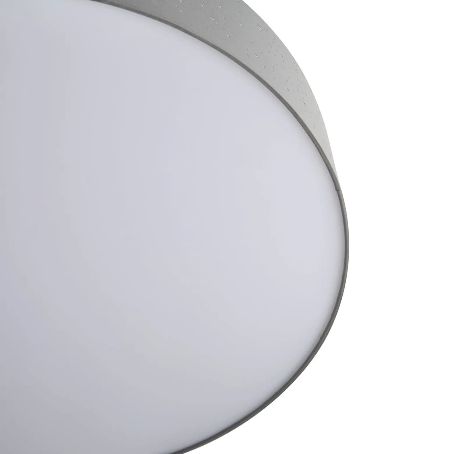 Lindby LED-Deckenlampe Ellamina, 60 cm, hellgrau, Textil