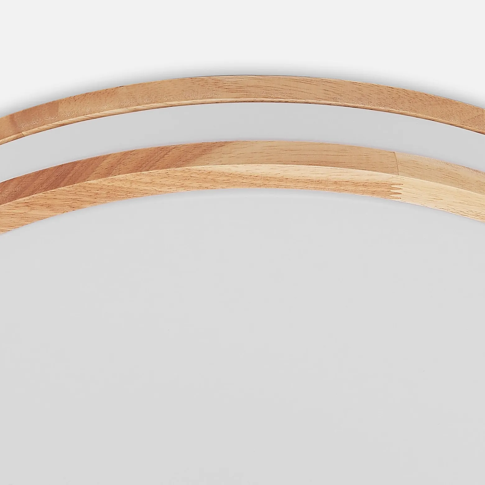 Lindby LED-Deckenlampe Emiva, 50 cm, Holz hell, CCT