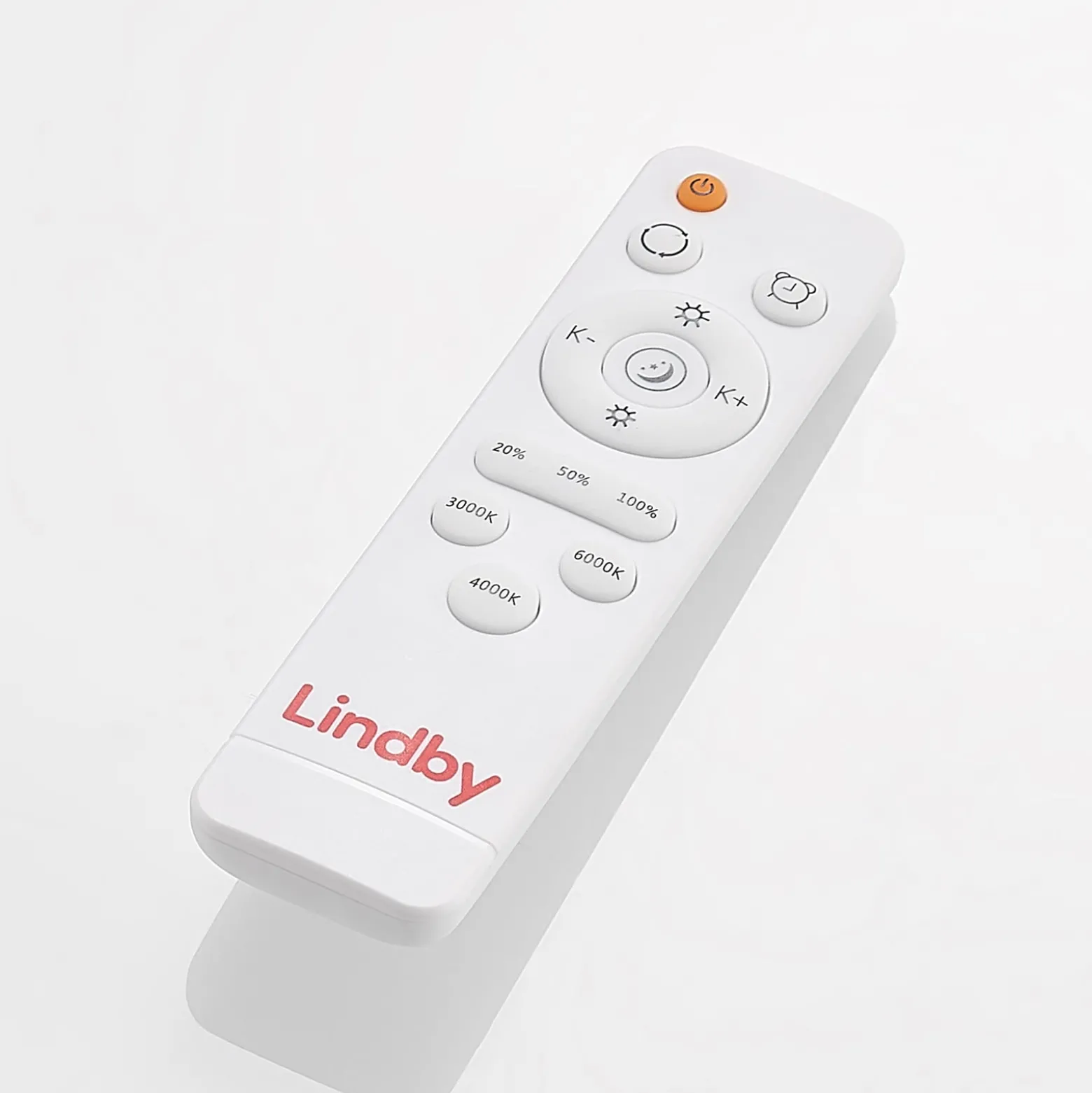 Lindby LED-Deckenlampe Emiva, 50 cm, Holz hell, CCT