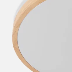 Lindby LED-Deckenlampe Emiva, Ø 49 cm, Holz hell, CCT