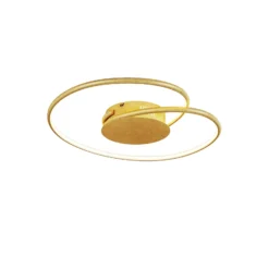 Lindby LED-Deckenlampe Joline, Ø 45 cm, goldfarben, Metall