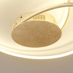 Lindby LED-Deckenlampe Joline, Ø 45 cm, goldfarben, Metall