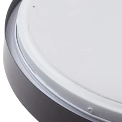 Lindby LED-Deckenlampe Medon, Ø 38 cm, schwarz, IP44, Metall