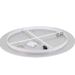 Lindby LED-Deckenlampe Narima, 4.000 K, Ø 100 cm, silber