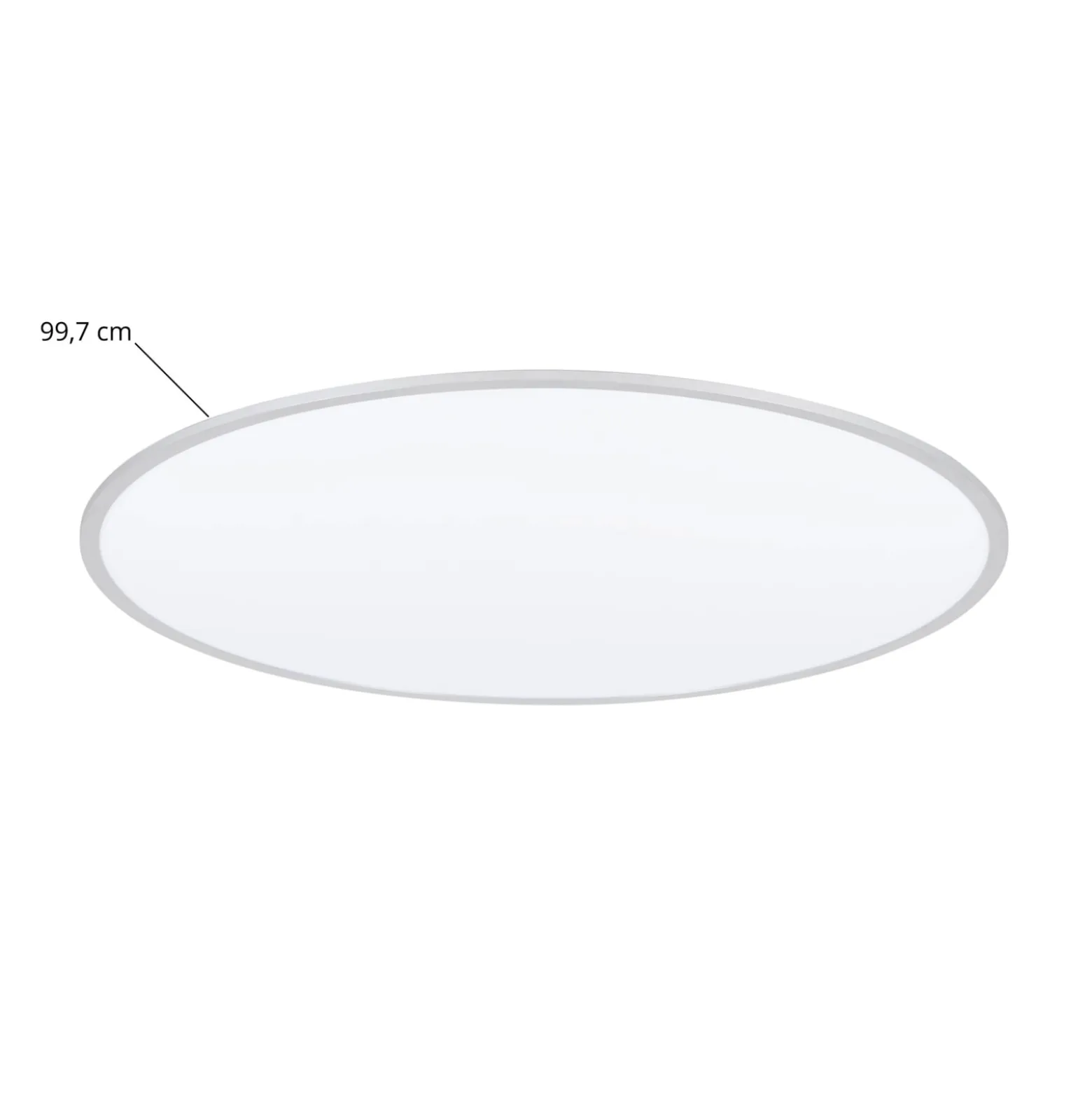 Lindby LED-Deckenlampe Narima, 4.000 K, Ø 100 cm, silber