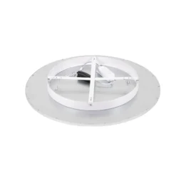 Lindby LED-Deckenlampe Narima, 4.000 K, Ø 60 cm, silber