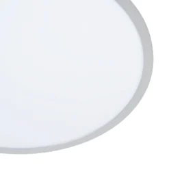 Lindby LED-Deckenlampe Narima, 4.000 K, Ø 60 cm, silber