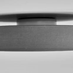 Lindby LED-Deckenlampe Saira, Ø 50 cm, grau, Textil