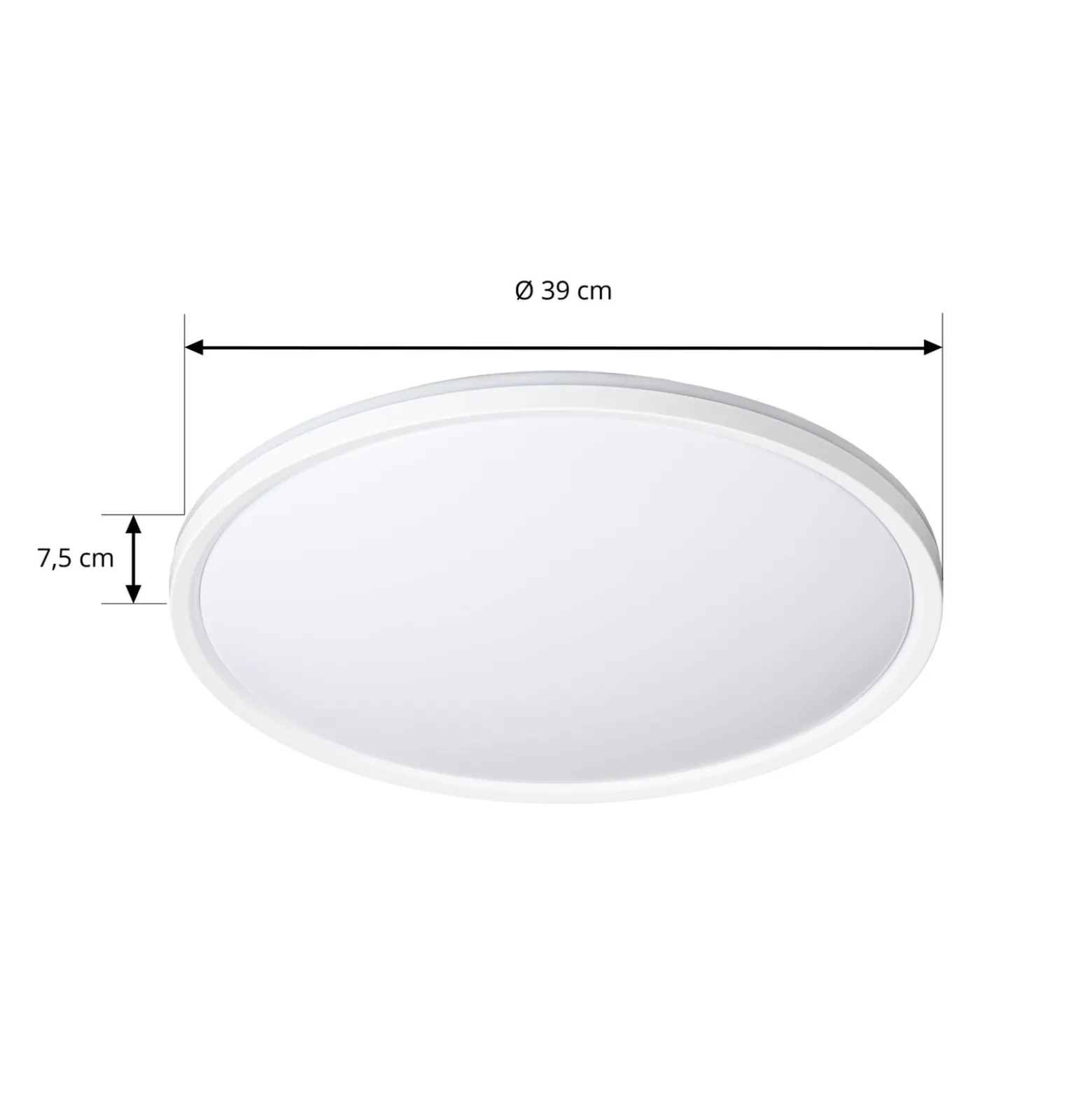Lindby LED-Deckenleuchte Edmund, weiß, Ø 39 cm, CCT, IP44