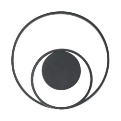 Lindby LED-Deckenleuchte Emisua, schwarz, CCT, dimmbar