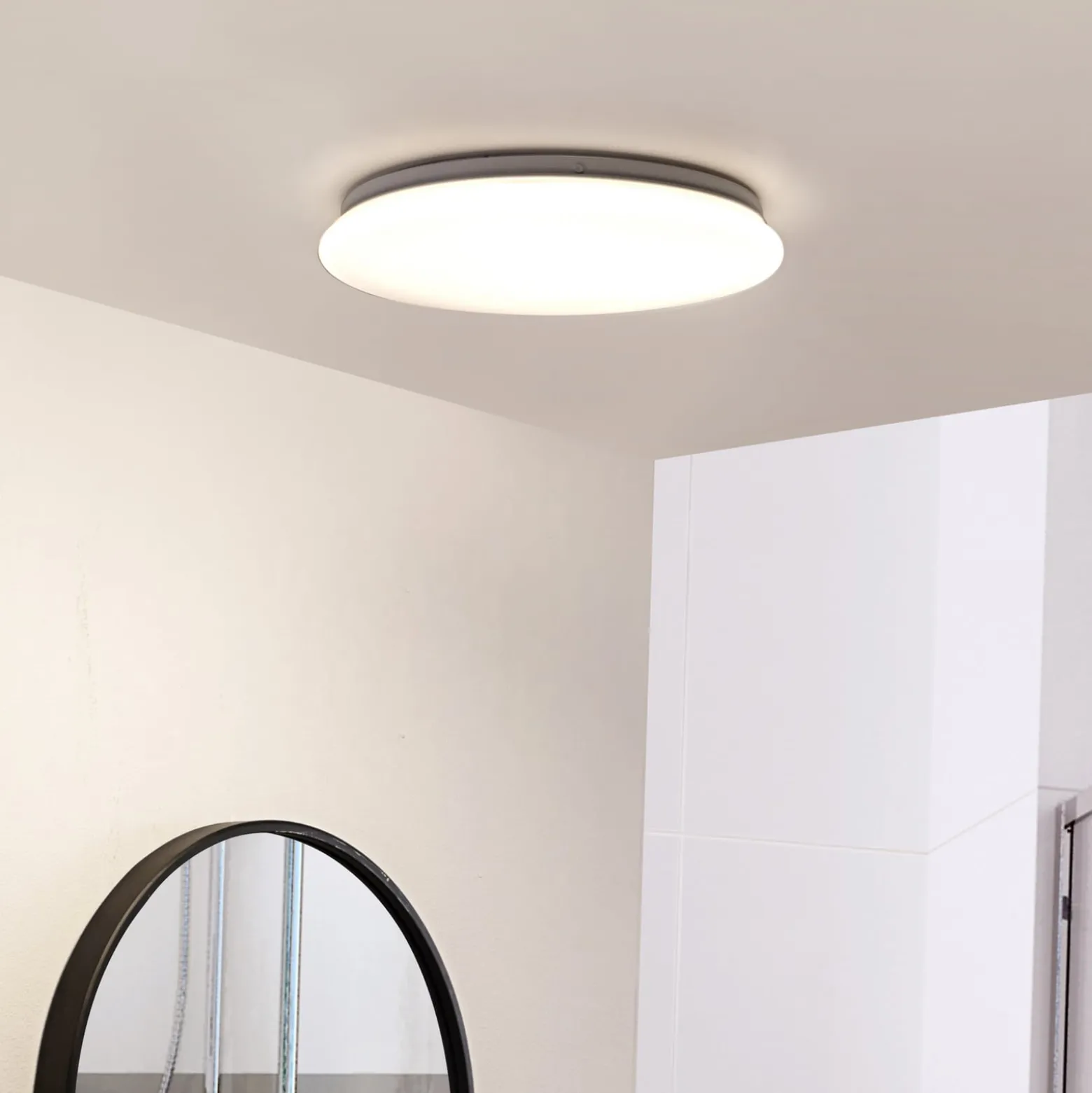 Lindby LED-Deckenleuchte Eovi, Ø 33 cm, weiß, 4.000 K