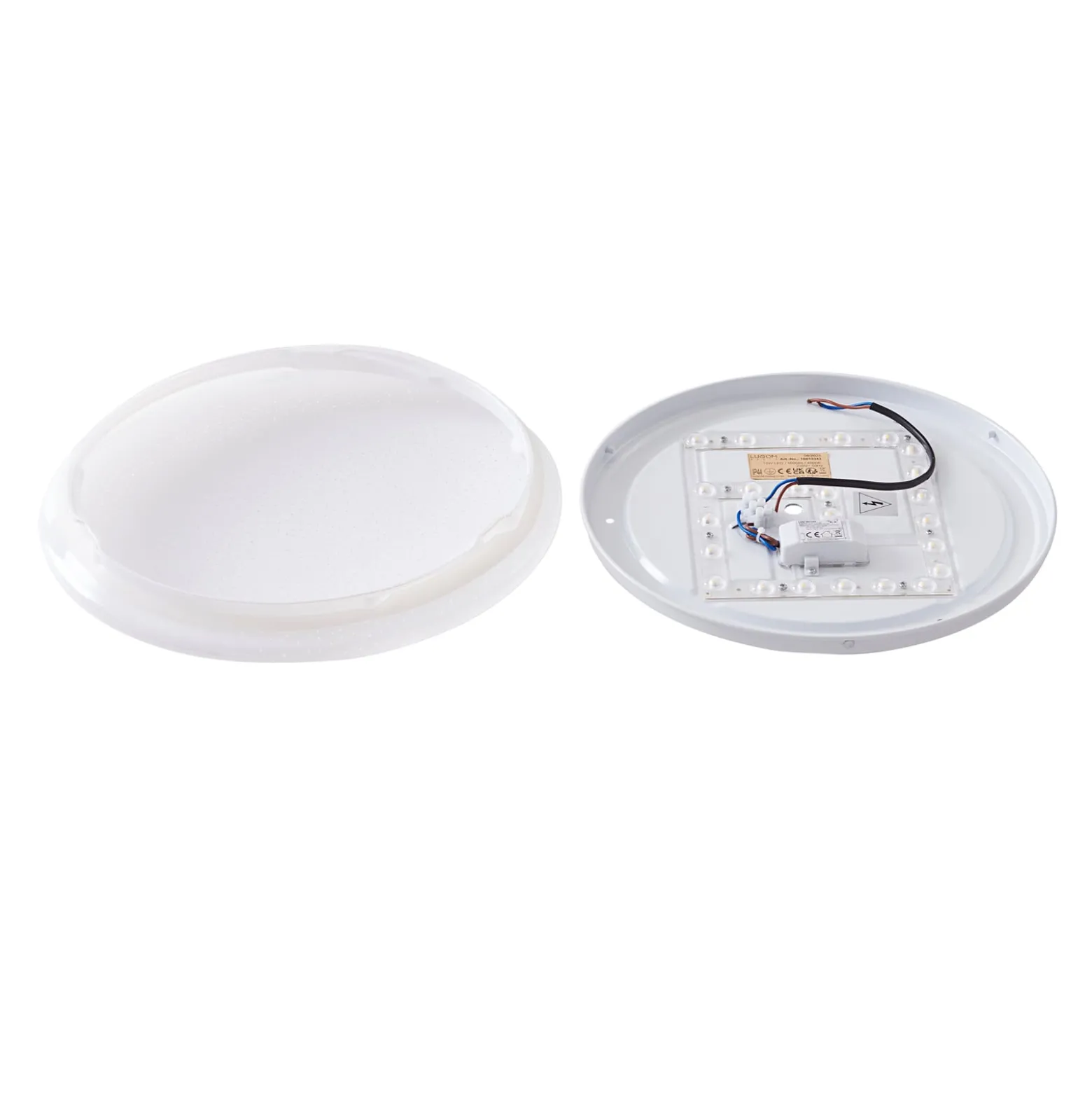 Lindby LED-Deckenleuchte Eovi, Ø 33 cm, weiß, 4.000 K