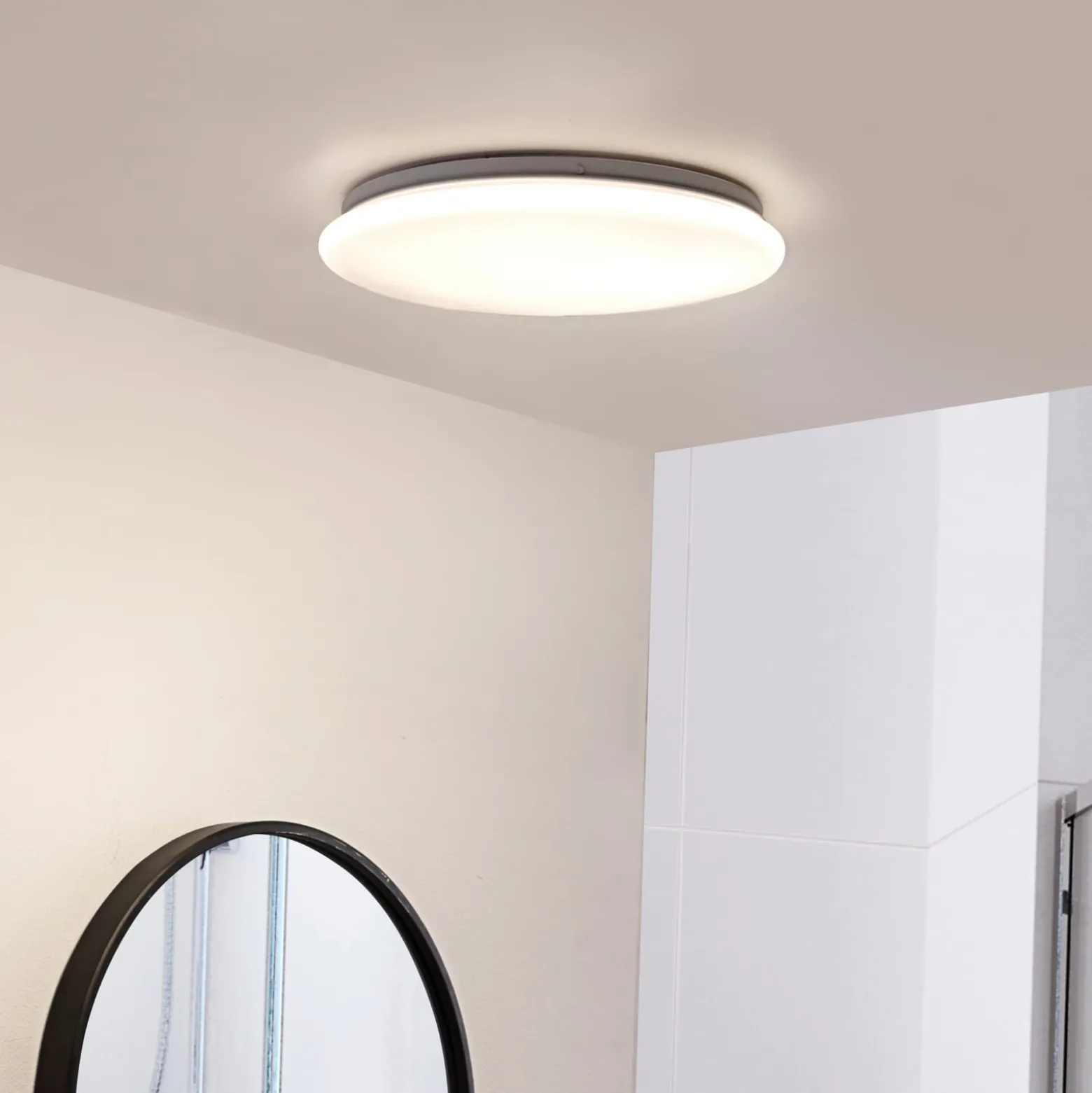 Lindby LED-Deckenleuchte Eovi, Ø 33 cm, weiß, 3.000 K, rund