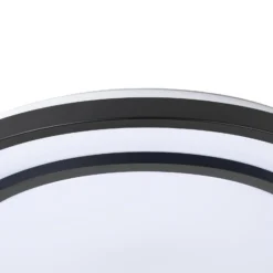 Lindby LED-Deckenleuchte Essina, schwarz, Metall, CCT, dim.