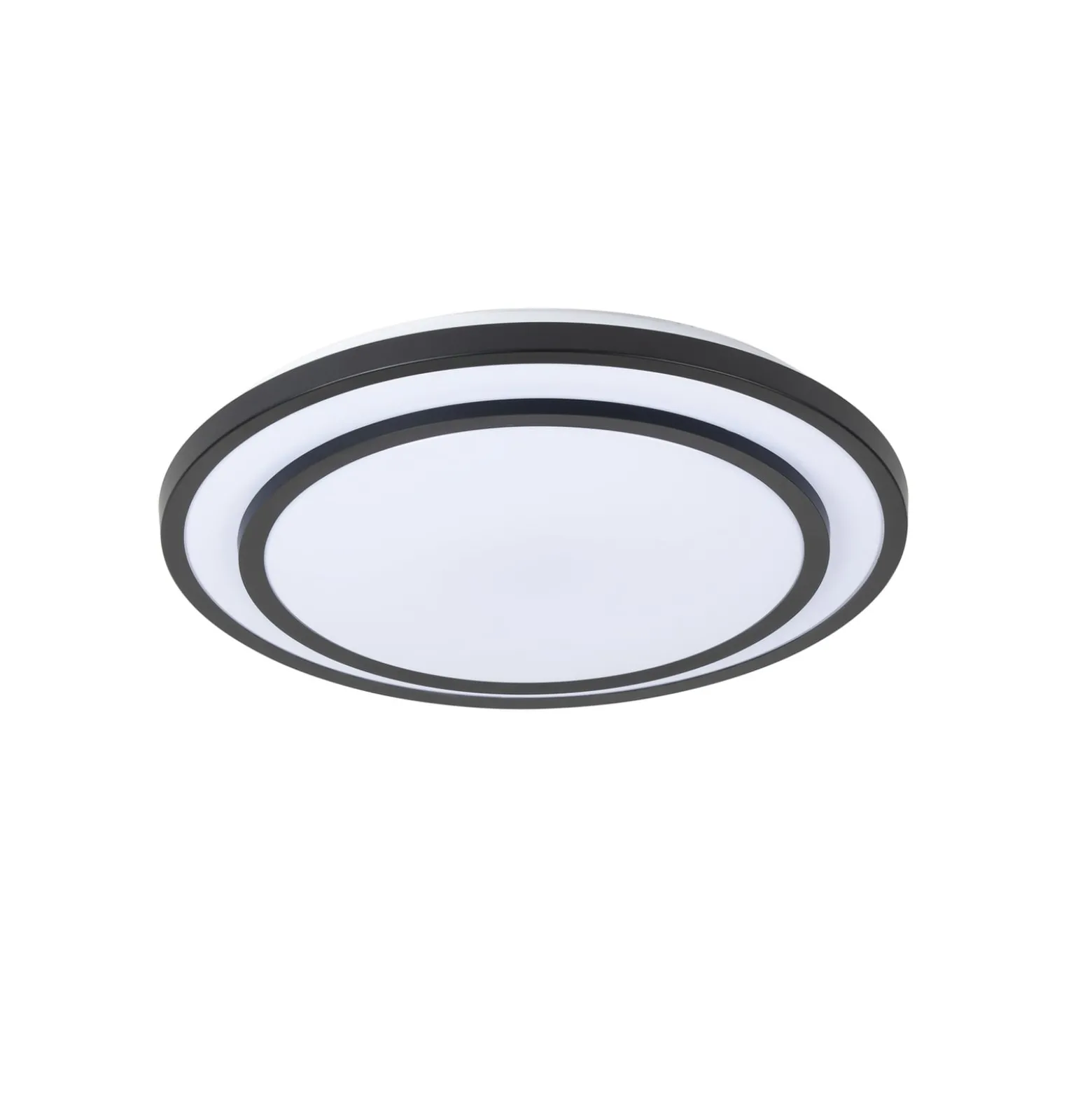 Lindby LED-Deckenleuchte Essina, schwarz, Metall, CCT, dim.