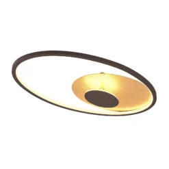 Lindby LED-Deckenleuchte Feival, 61 cm, rost/gold, dimmbar