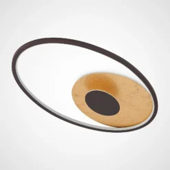 Lindby LED-Deckenleuchte Feival, 61 cm, rost/gold, dimmbar