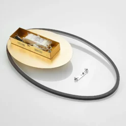 Lindby LED-Deckenleuchte Feival, 61 cm, rost/gold, dimmbar