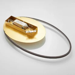 Lindby LED-Deckenleuchte Feival, 73 cm, rost/ gold, dimmbar