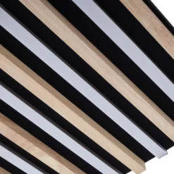 Lindby LED-Deckenleuchte Firka, weiß, Holz, 42cm, CCT, dim.