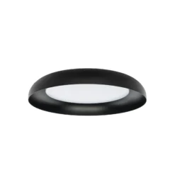 Lindby LED-Deckenleuchte Florie, schwarz, Metall, Ø 40 cm