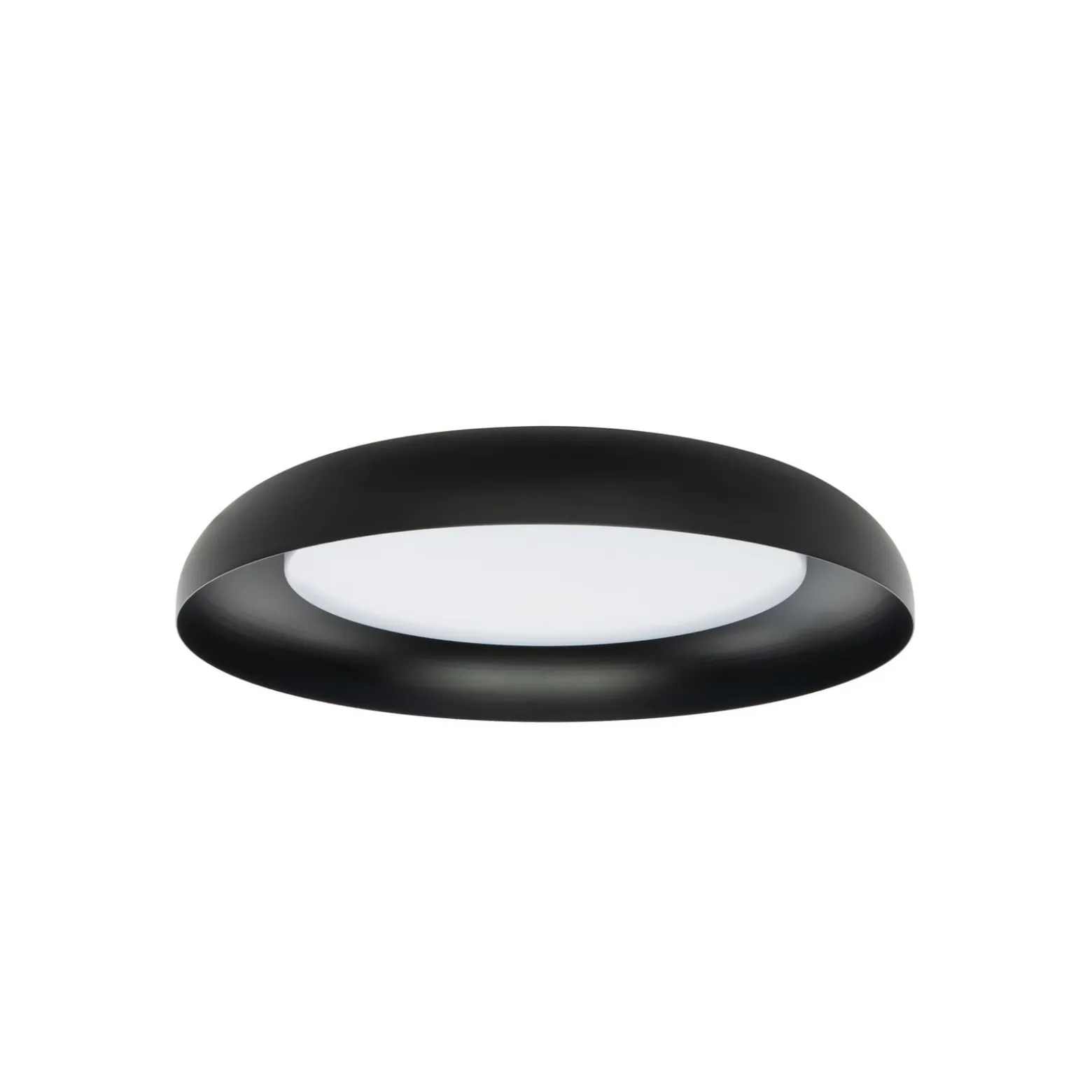 Lindby LED-Deckenleuchte Florie, schwarz, Metall, Ø 40 cm