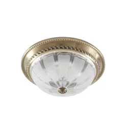 Lindby LED-Deckenleuchte Henja, altmessing, Ø 32 cm, dimmbar