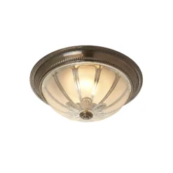 Lindby LED-Deckenleuchte Henja, altmessing, Ø 32 cm, dimmbar
