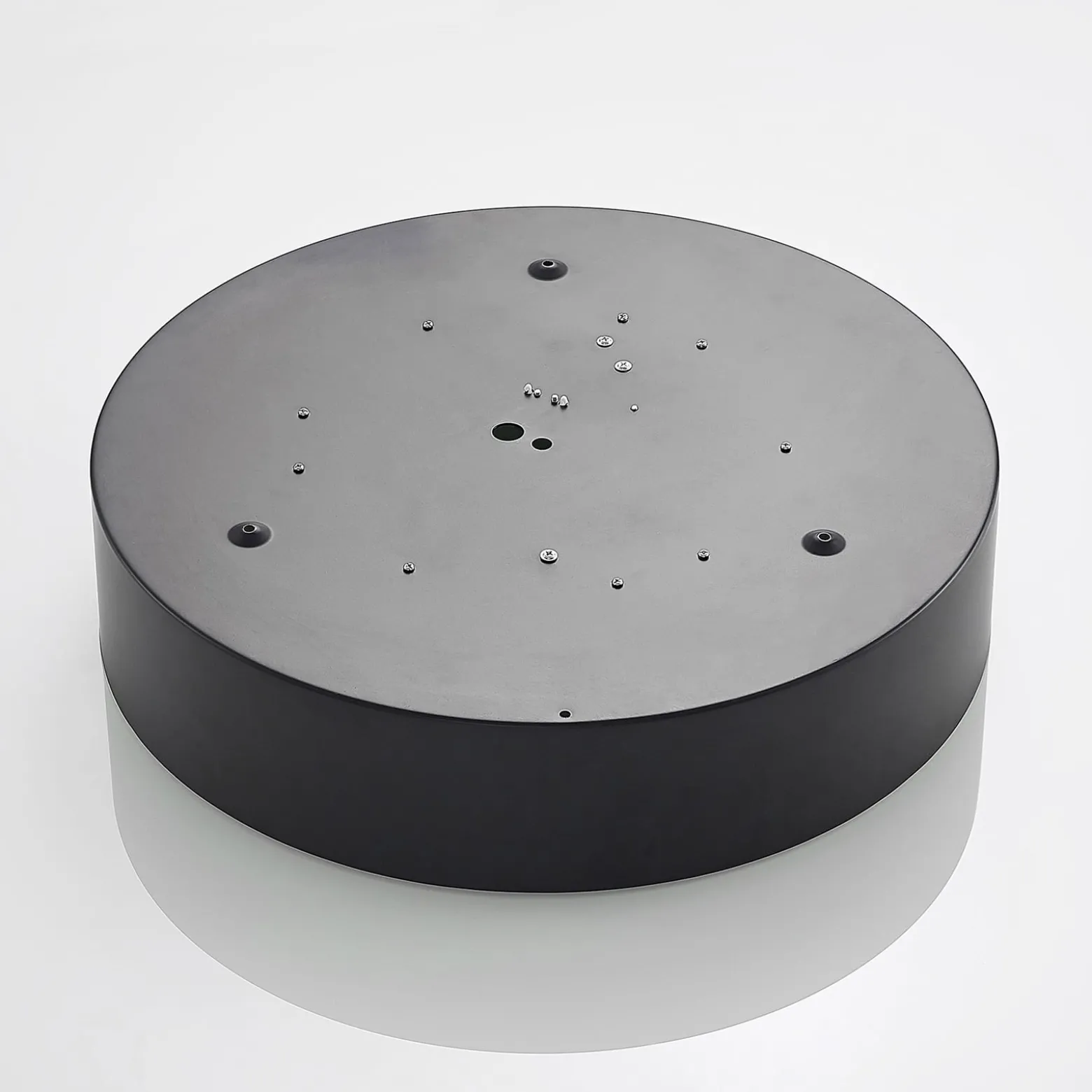 Lindby LED-Deckenleuchte Kambia, 45 cm, schwarz/gold, Metall