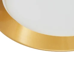 Lindby LED-Deckenleuchte Kambia, 45 cm, schwarz/gold, Metall