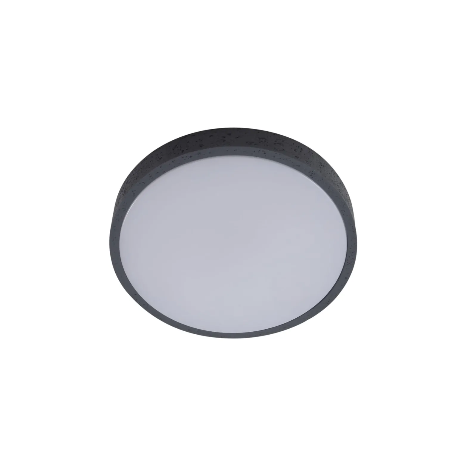 Lindby LED-Deckenleuchte Manala, betongrau, RGB, CCT, Remote