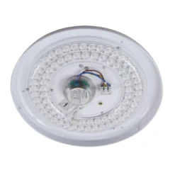 Lindby LED-Deckenleuchte Manala, betongrau, RGB, CCT, Remote
