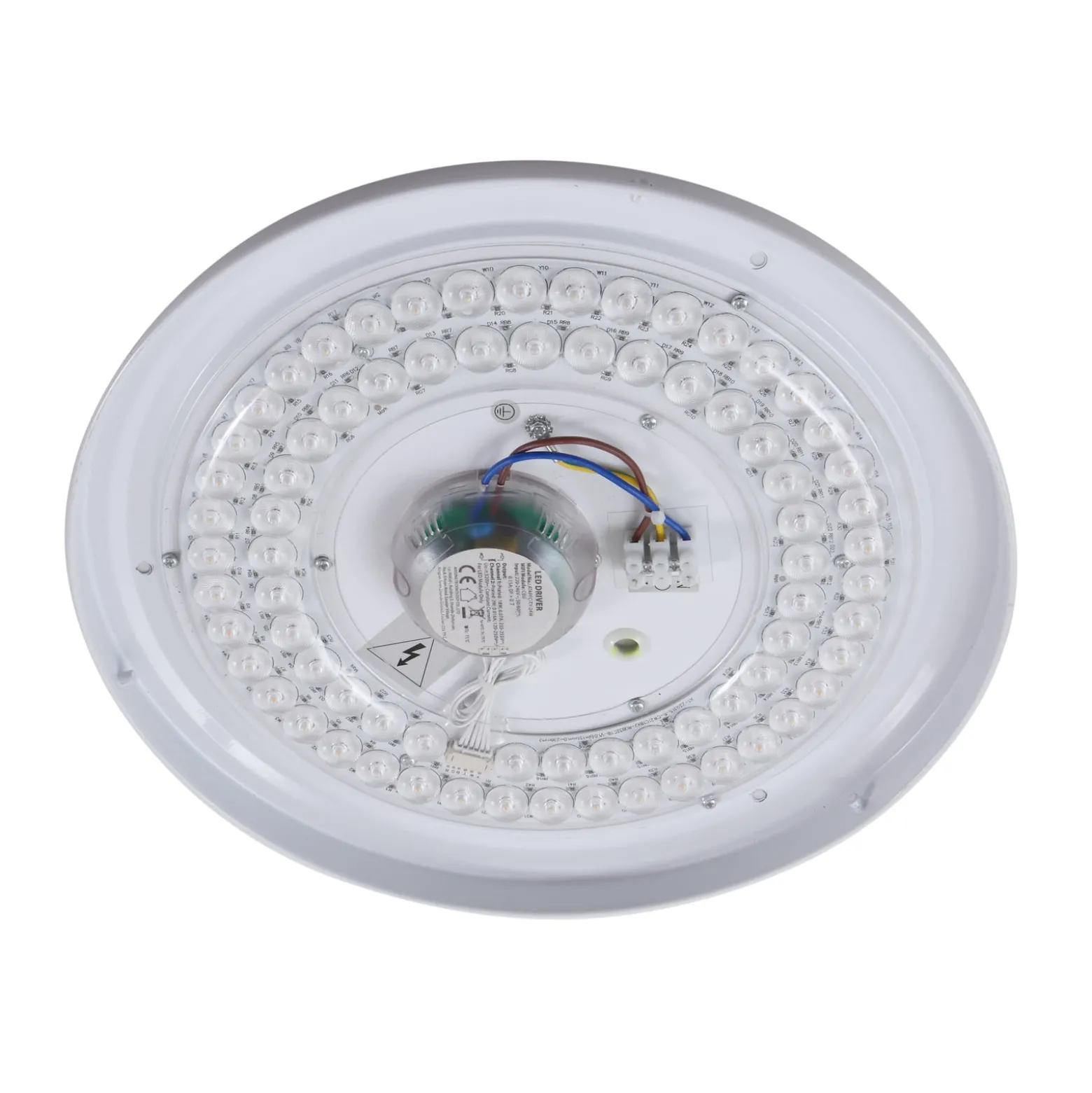Lindby LED-Deckenleuchte Manala, betongrau, RGB, CCT, Remote