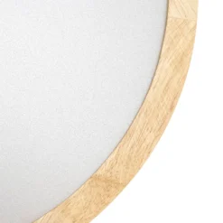 Lindby LED-Deckenleuchte Milada, Eiche, CCT, Fernbedienung
